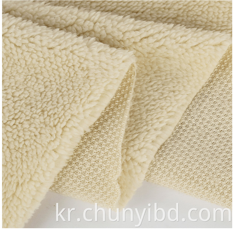 레이디 패션 코트 Sherpa Fleece Fabric Brushed Fabric